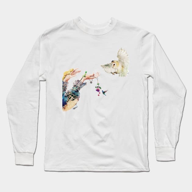 The Balance of Nature - Mother Nature is the Key Long Sleeve T-Shirt by Bramblier